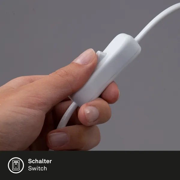 Briloner 2615-016P - Lampada con morsetto LED GRIP LED/2,5W/230V bianco