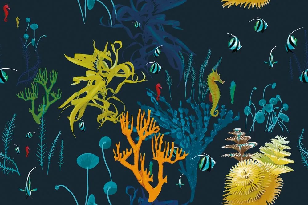 Carta da parati autoadesiva – Bellezze del mondo sottomarino