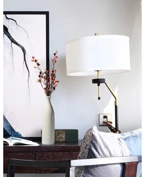 Vaso in ceramica bianca da 46 cm