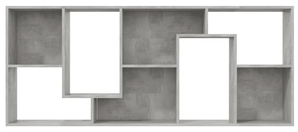 Libreria Grigio Cemento 67x24x161 cm in Legno Multistrato