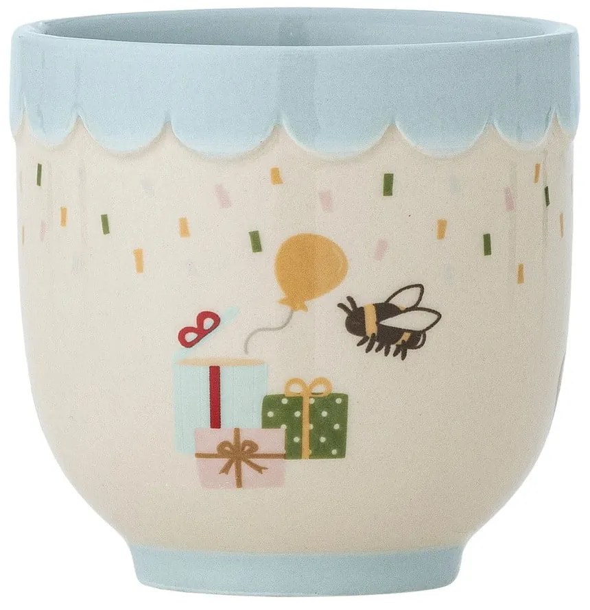 Tazza per bambini blu e color crema in gres 150 ml Celebrate – Bloomingville Mini