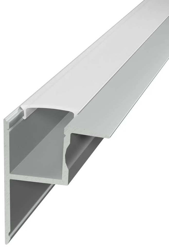 Profilo in Alluminio Angolare da Incasso per Cartongesso da 1m e 2m Variante Lunghezza 2 Metri