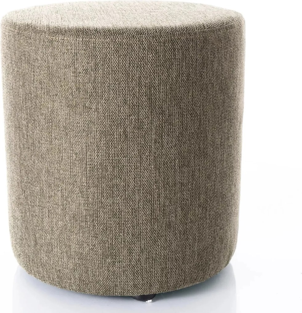 Pouf Doti B Brego in tessuto oliva – 38x38x42 cm