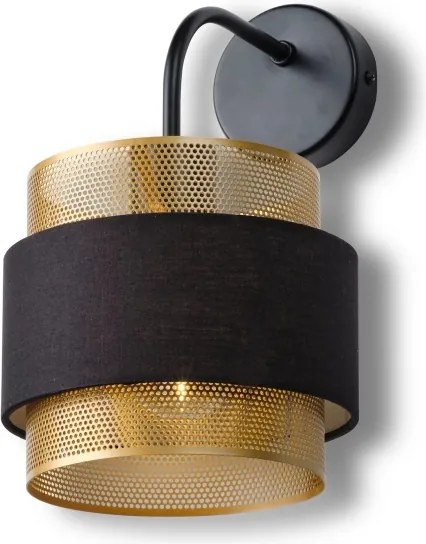 Osram - Lampada da parete DECOR HORNET 1xE27/10W/230V nero/oro