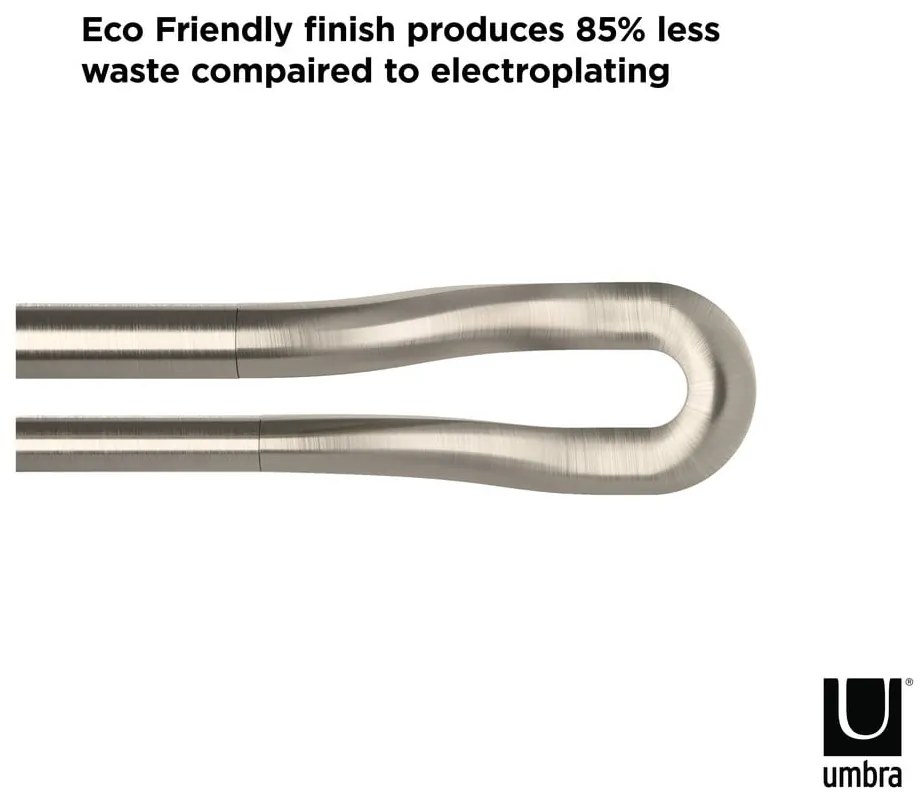 Mantovana doppia estensibile in acciaio inox 107 - 305 cm Midnight - Umbra