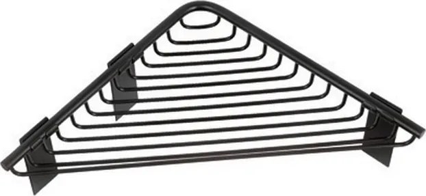 Kamalu - Portaspugna angolare 21 cm in acciaio inox finitura nera opaca | KA70N