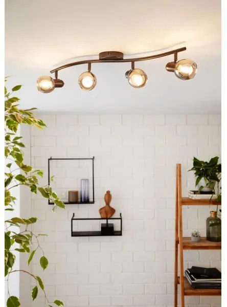 Eglo 98626 - Luce Spot POLLICA 4xE14/28W/230V