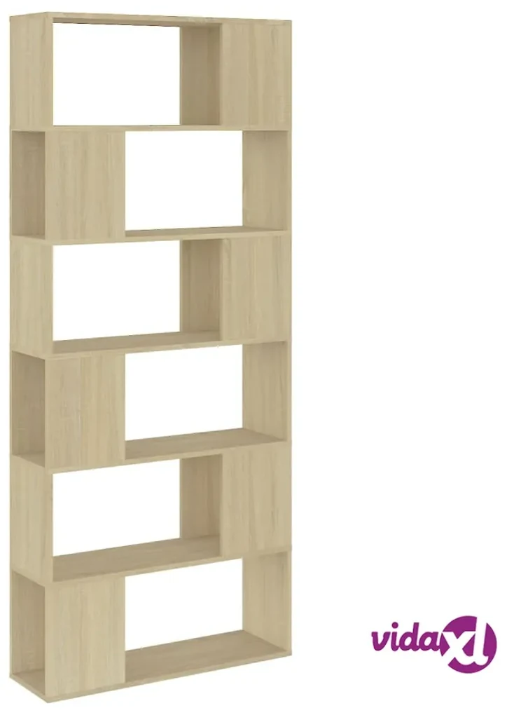 Libreria In Kit Scaffale Ufficio Rovere Effetto Legno 45x25x138