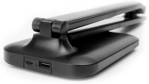 Lampada da tavolo a LED dimmerabile con USB port REMUS LED/5W/230V nero