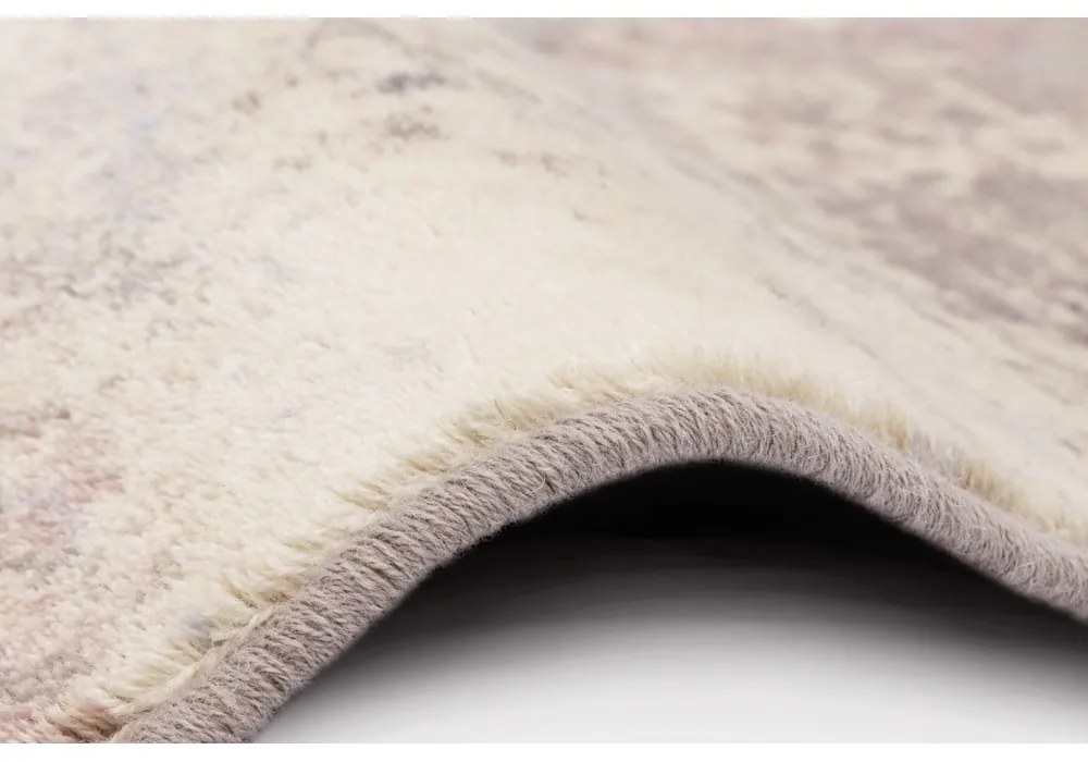 Tappeto in lana rosa chiaro 160x240 cm Fizz - Agnella