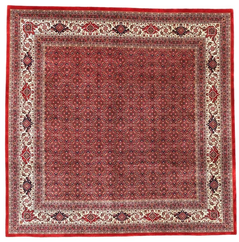 Bidjar Tappeto orientale 250x250 Rosso (Indian) Annodato A Mano