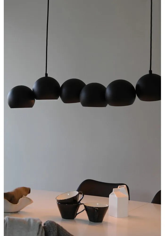 Lampadario nero con paralume in metallo Cupolo – Markslöjd