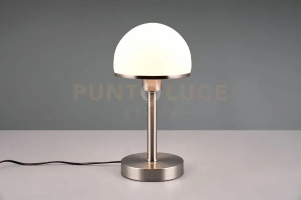 Joost ii lampada a cupola in vetro bianco h.39cm 1 luce attacco e27