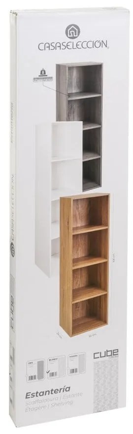 Libreria bianca 30x106x24 cm Cube – Casa Selección