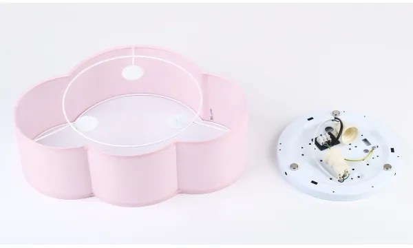 Brilagi - Plafoniera per bambini NIMBUS MINI 2xE27/15W/230V 31x43 cm rosa