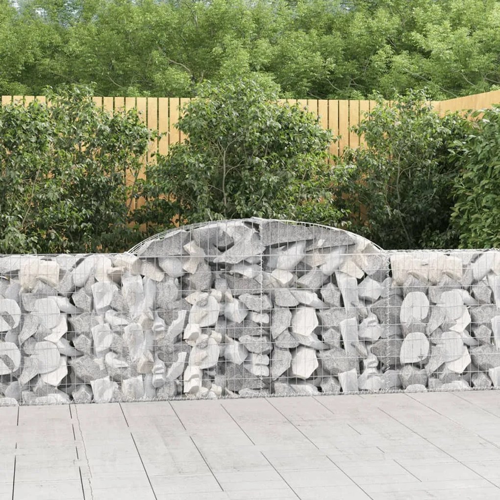 Cesti Gabbioni Ad Arco 17 Pz 300x30x80/100 Cm Ferro Zincato /