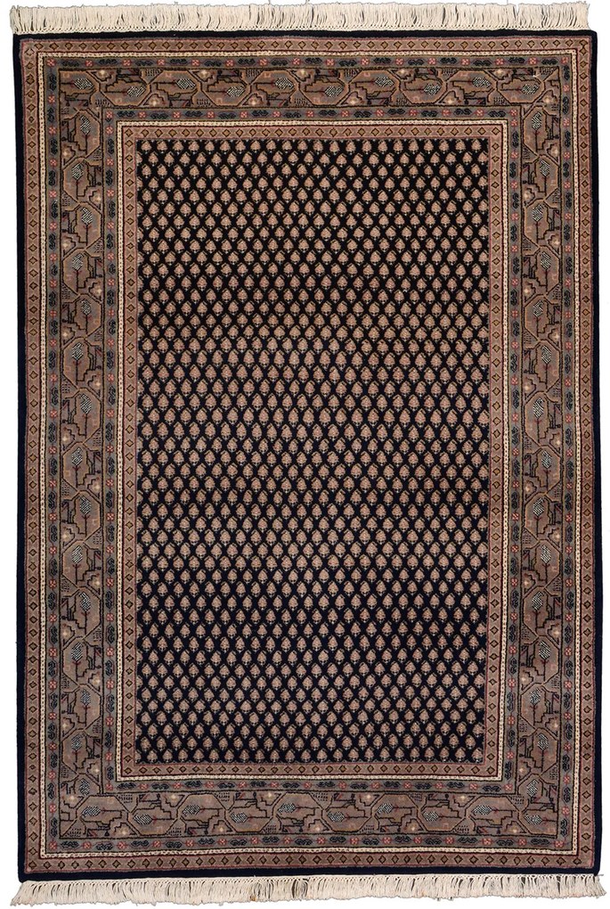 Mir Tappeto 120x170 Verde (Indian) Annodato A Mano