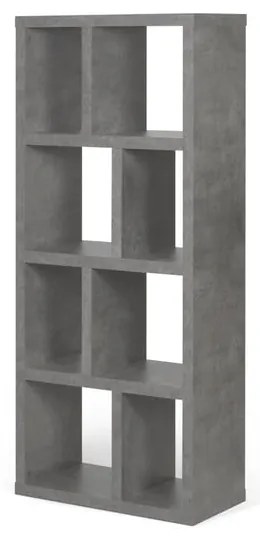 Libreria grigia effetto cemento 70x159 cm Berlin - TemaHome