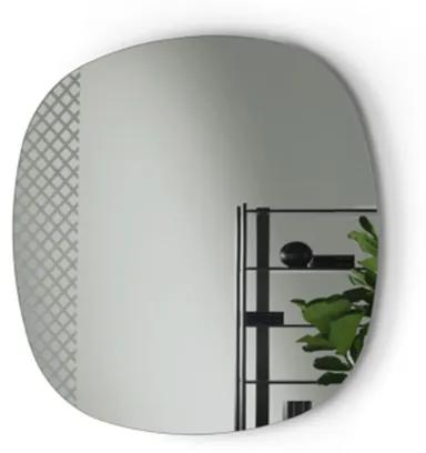 Specchio sagomato con decorazioni sabbiate 96x96cm MANTRA Fumč