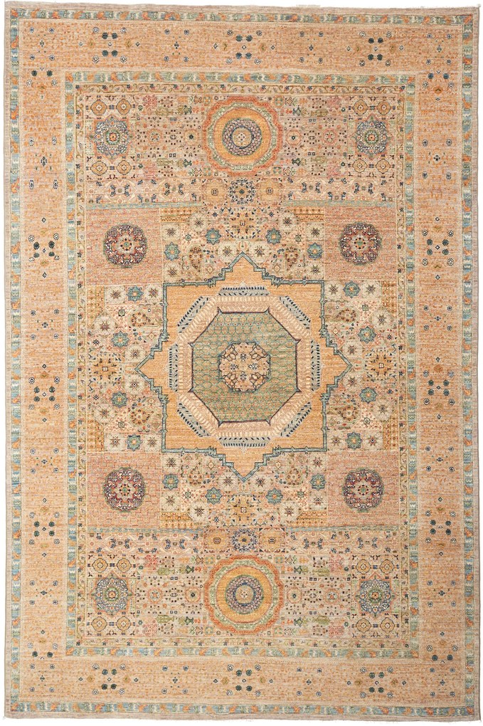 Mamluk Tappeto orientale 200x300 Giallo (Pakistan) Annodato A Mano