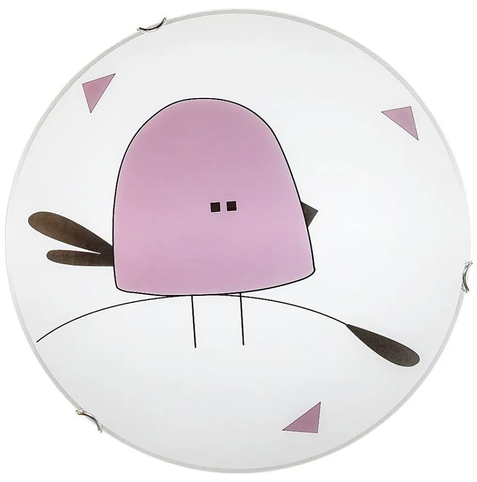 Rabalux 71278 - Plafoniera per bambini FOWLY 2xE27/60W/230V