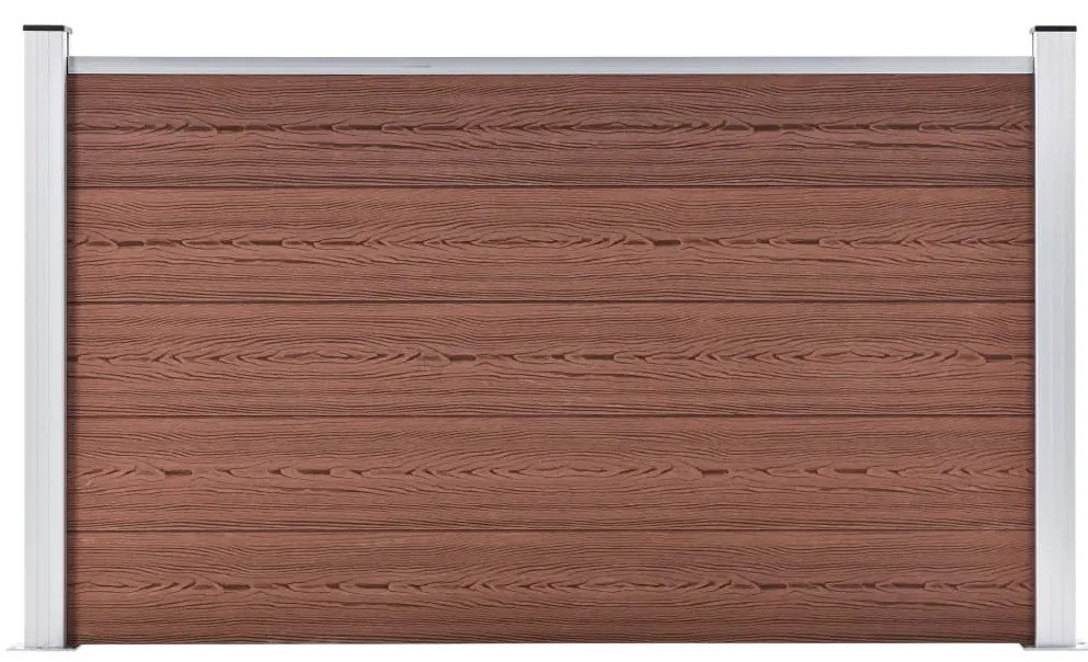 Pannello Di Recinzione İn Wpc 180x105 Cm Marrone /