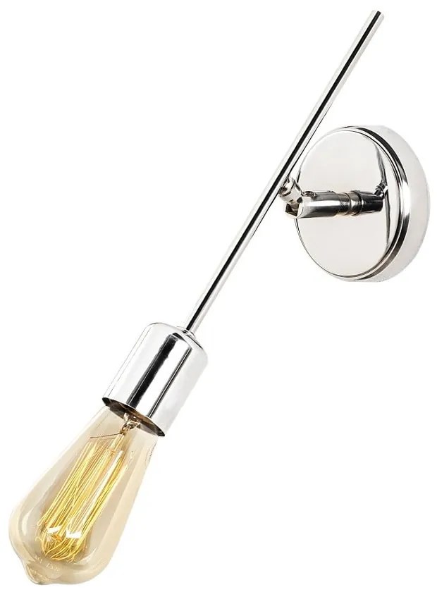 Lampada da parete argentata con alimentazione a corrente Mizrak – Opviq lights