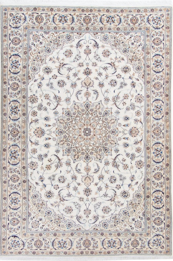 Nain Tappeto persiano 210 x 310 Beige (Iran) Annodato A Mano