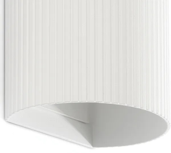 FARO 40542 - Applique SOLE 2xGU10/8W/230V bianco ondulato arrotondato