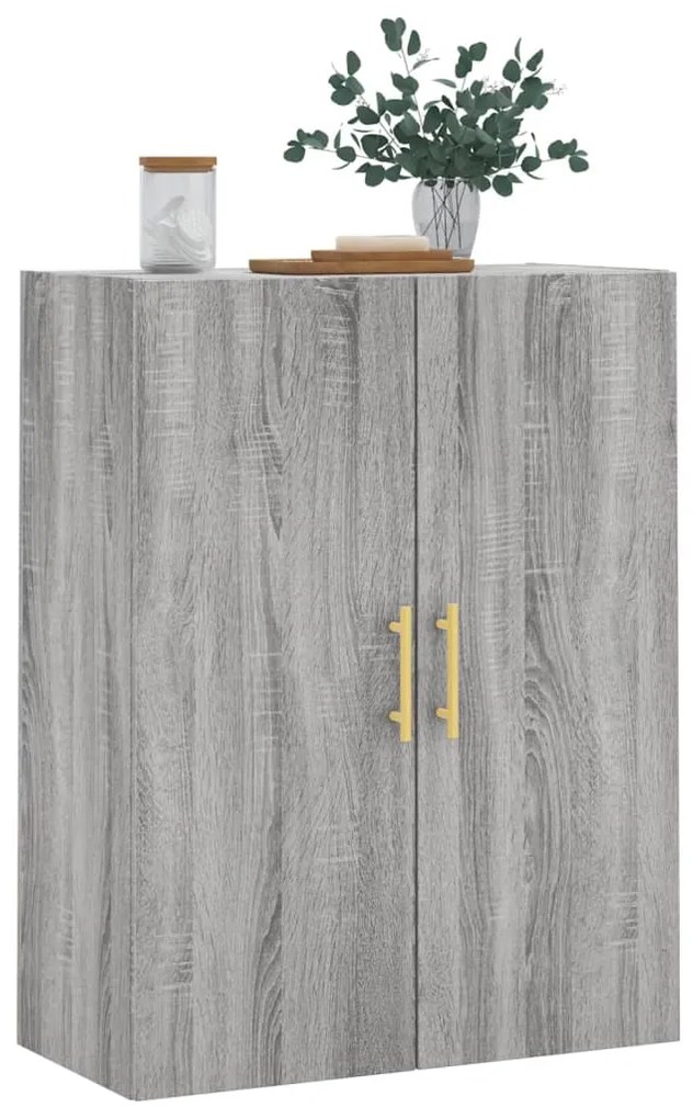 Mobile a parete grigio sonoma 69,5x34x90 cm