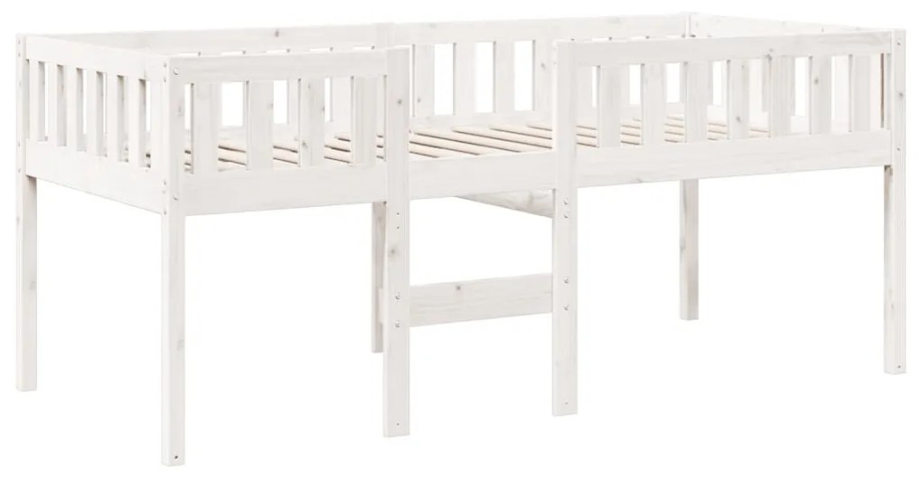 Letto per bambini senza materasso bianco 80x200cm massello pino