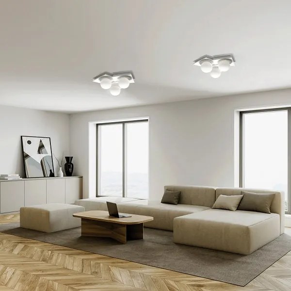 CICLADI Soffitto 3 Luci Sforzin Lampade in gesso