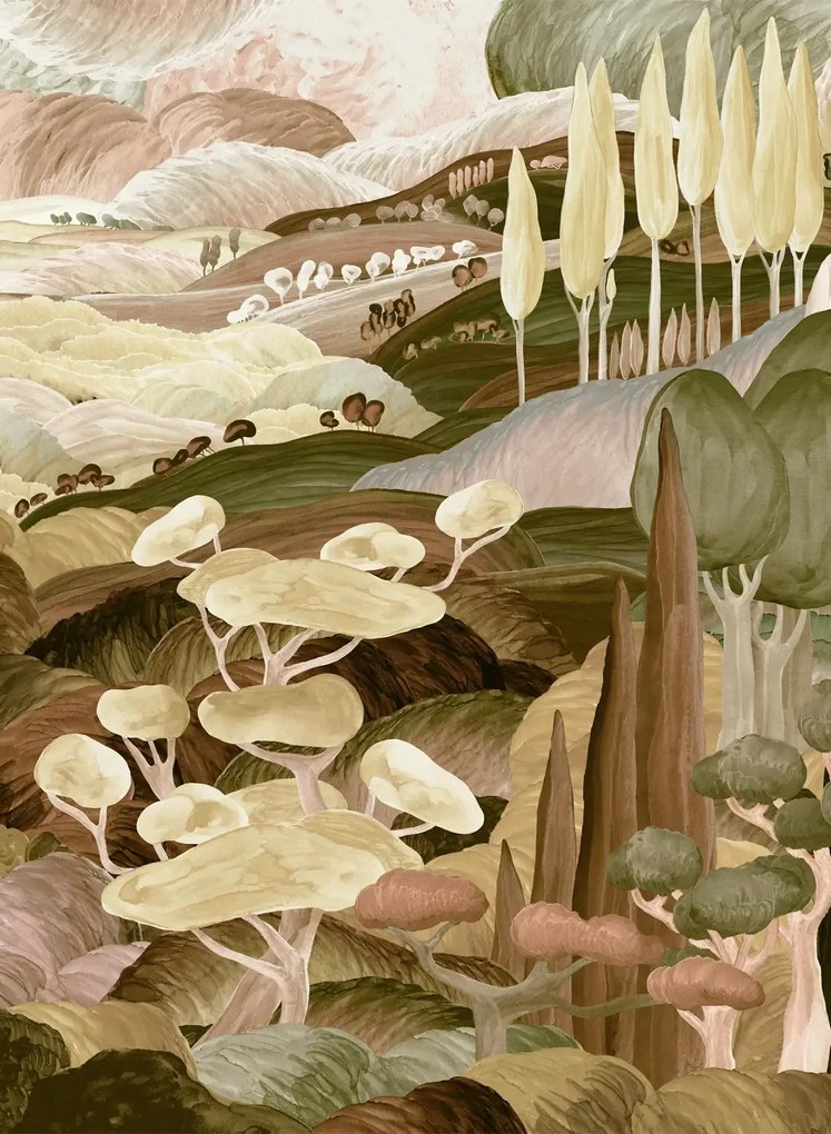 Arte International Carta da parati panoramica Les Songes Toscans - Moorland