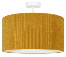 Duolla - Lampadario a plafone CORDUROY 1xE27/15W/230V diametro 40 cm giallo