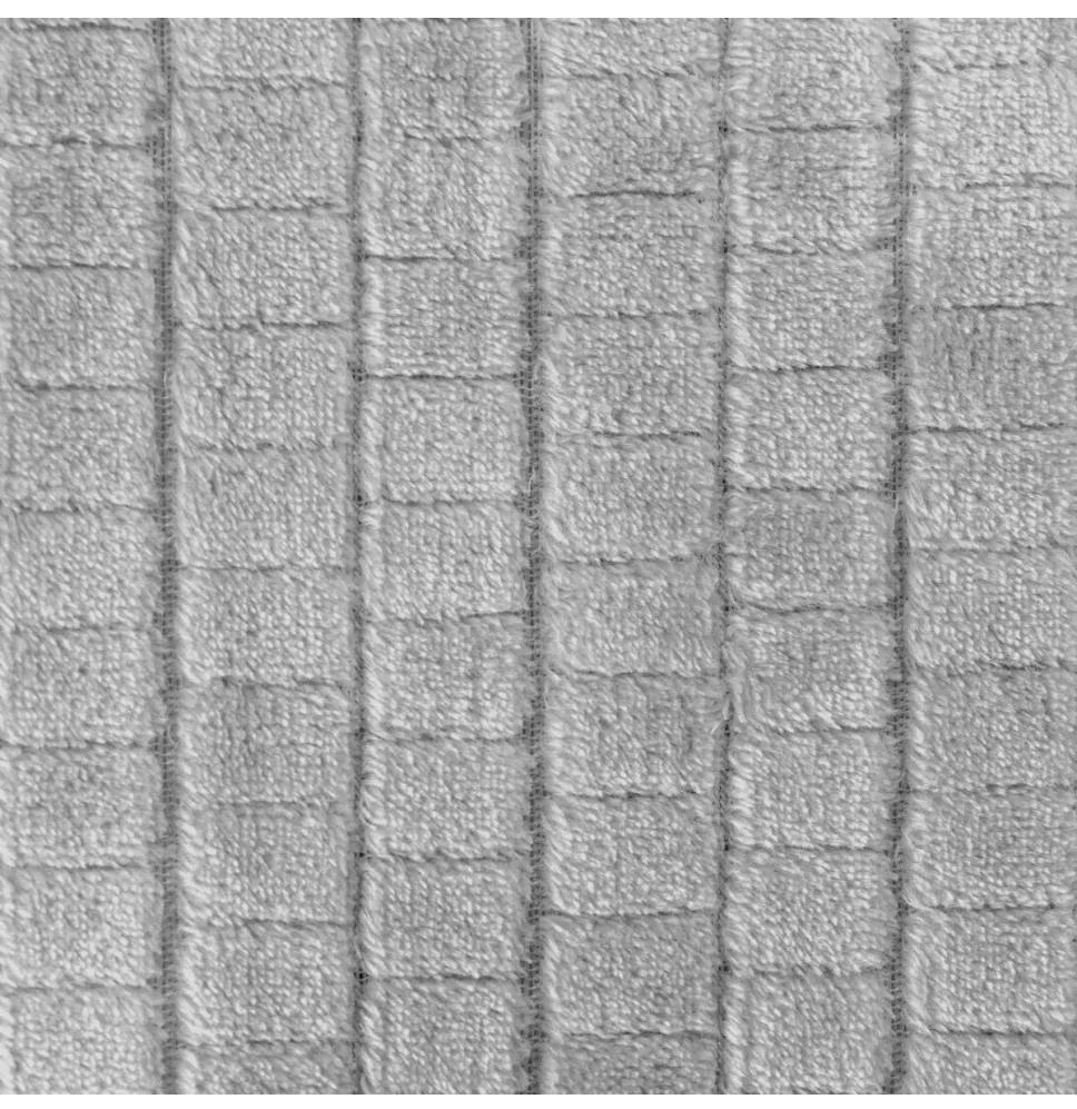 Coperta in microfibra con effetto 3D Cindy2 grigio chiarro