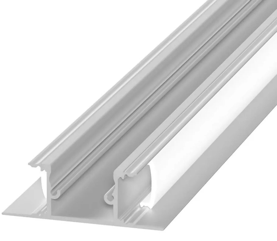 Profilo a Parete Bidirezionale (per striscia LED) - 1 e 2 metri Variante Lunghezza 2 Metri