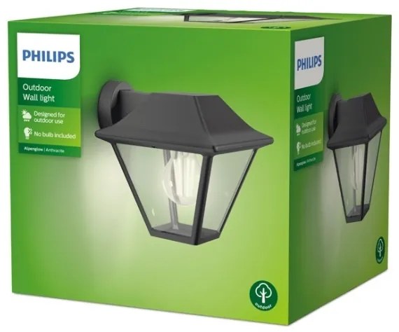 Philips - Applique da esterno ALPENGLOW 1xE27/60W/230V IP44