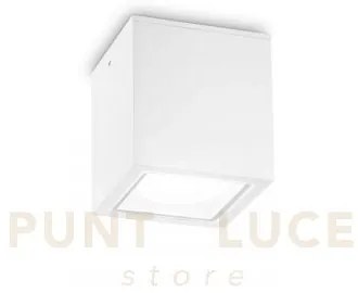 Techo square faretto da soffitto per esterno ip54 1 luce gu10 9cm b...