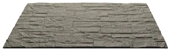 Pannello decorativo effetto pietra mattoni 3D set 12 pz 8,6 mt2 rivestimento murale in PU 120 x 60 x 2,5 Greige Tortora