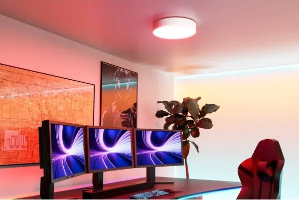 Eglo 901906 - Lampada da soffitto dimmerabile LED RGBW GALLIZZI-Z LED/15W/230V Ø39 cm bianca