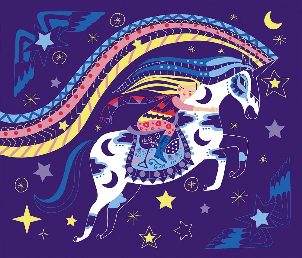 Scratch art - Cavalli e unicorni