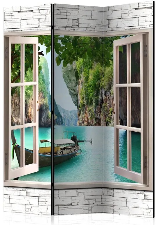 Paravento  Thai Paradise [Room Dividers]  Colore Blu, Dimensioni e Misure 135x172