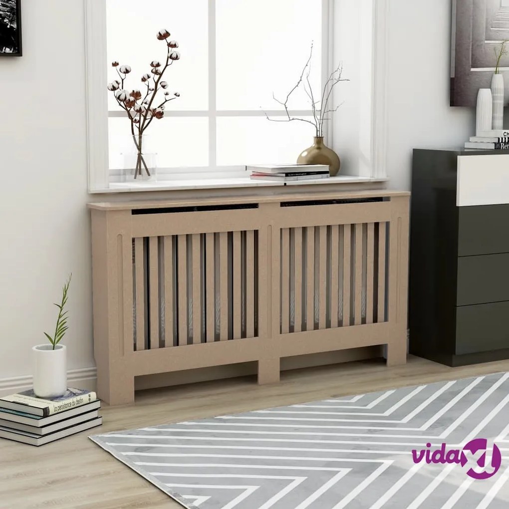 vidaXL Copertura per Radiatore 152x19x81,5 cm in MDF