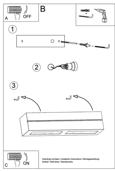 Applique VEGA LINE 1xE27/60W/230V bianco