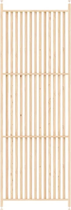Parete divisoria Amalfi in legno L 83 x H 264 cm naturale