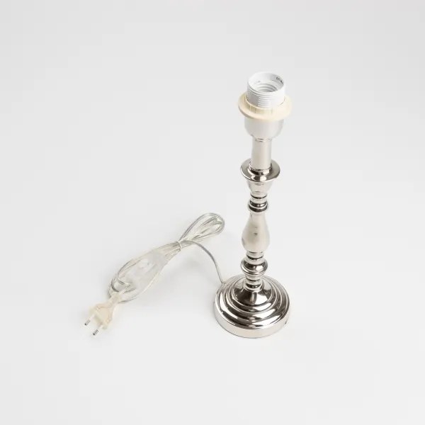 Brilagi - Lampada da tavolo CERIA 1xE27/60W/230V Ø 25 cm cromo lucido/bianco