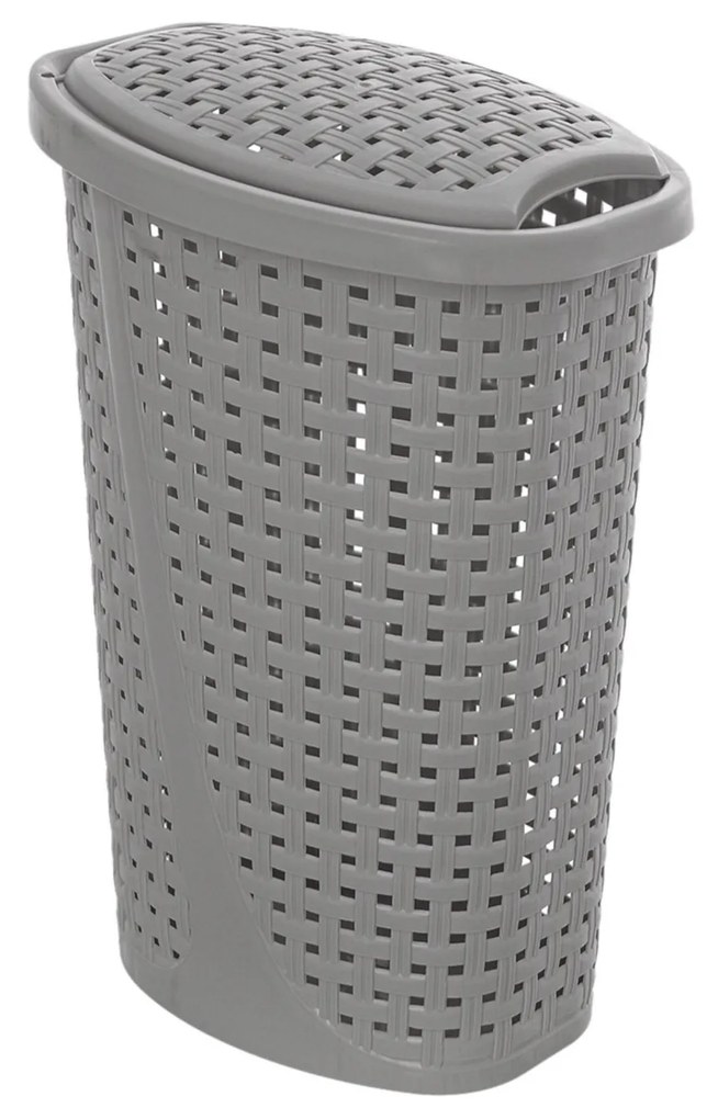 Portabiancheria Salvaspazio 45 Lt Feridras "Slim" Grigio
