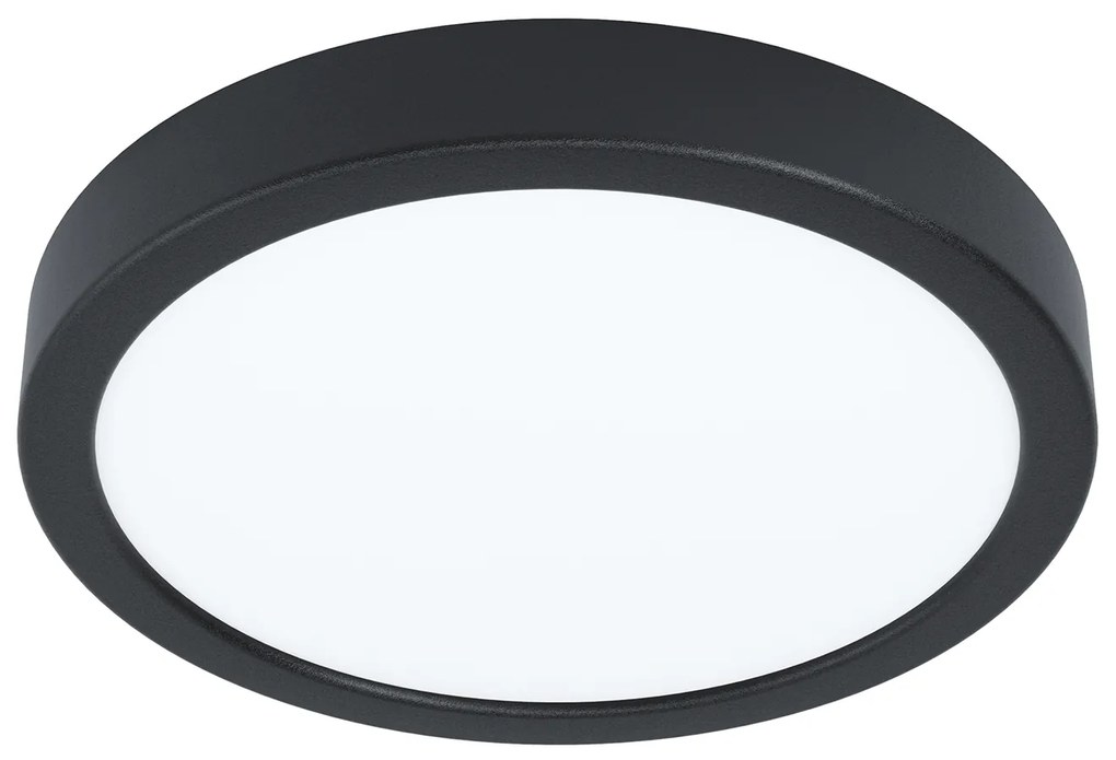 Plafoniera Moderna Fueva 5 Acciaio Nero Led Integrato 17W 4000K Ip20