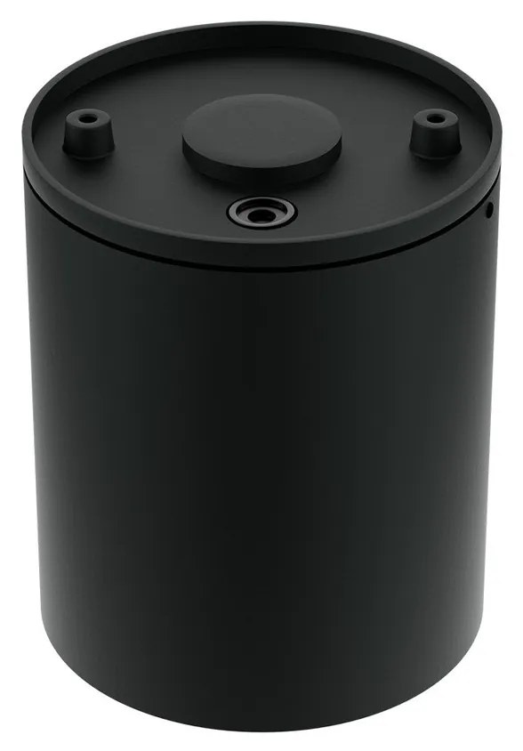 Applique da soffitto Cilindrica PAR30 IP54 in Alluminio e Vetro - Nera
