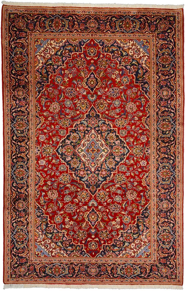 Kashan Tappeto persiano 310x210 Rosa (Iran) Annodato A Mano